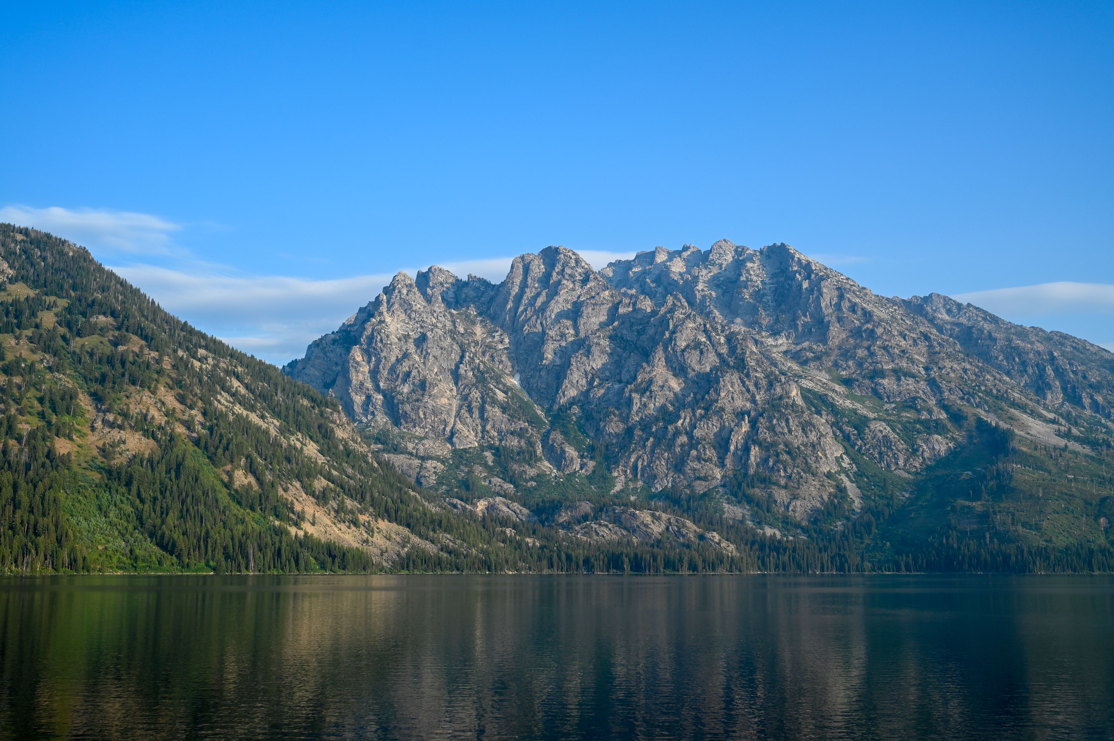 Jenny Lake with mountains in the background