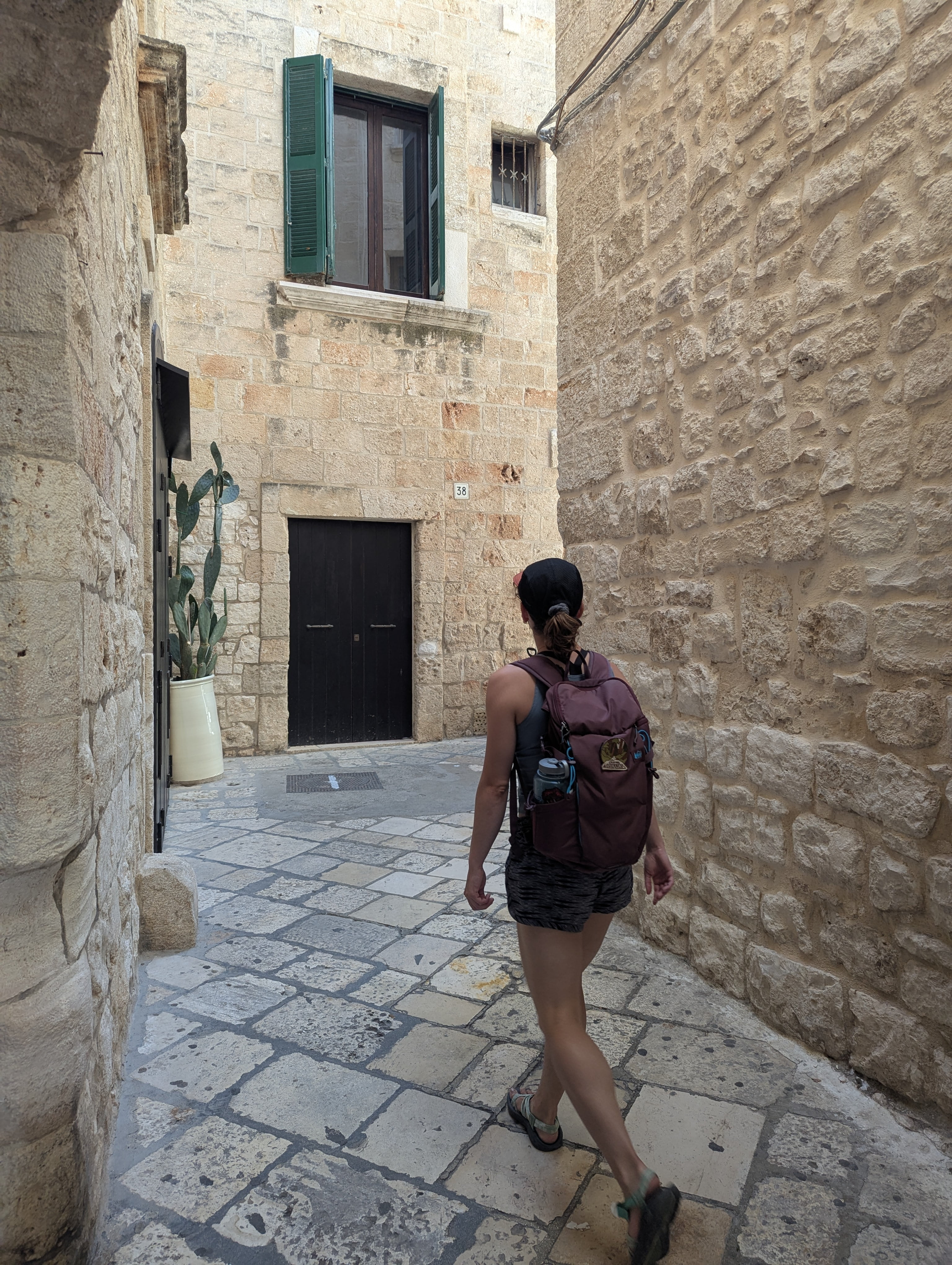 Strolling through an Italian village